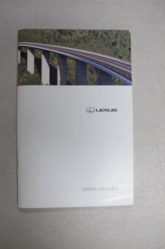Lexus lemon law guide book - usa 2007
