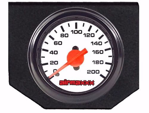 Air ride suspension single needle white gauge &amp; panel display 200psi no switches