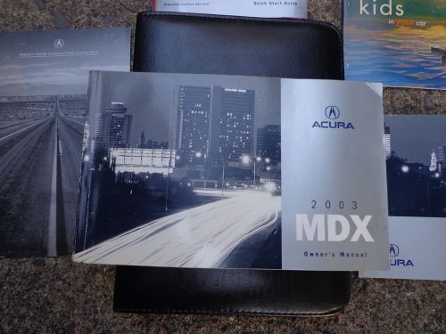 2003 acura mdx oem owners manual with navigation book and case