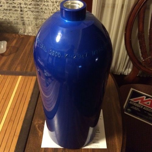 Sell New Nitrous Bottle 10 lb. Blue Nano nitrous sticker and temp gauge