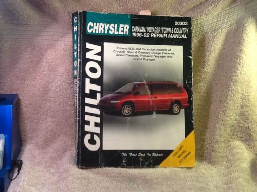 Chilton chrysler: caravan/voyager/town &amp; country 1996-02 repair manual 20302