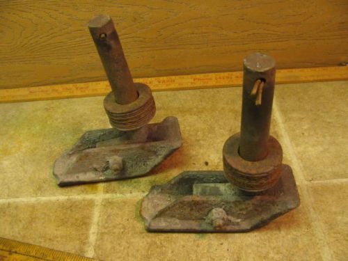 2 meyers snowplow feet skid plates shoe pad western