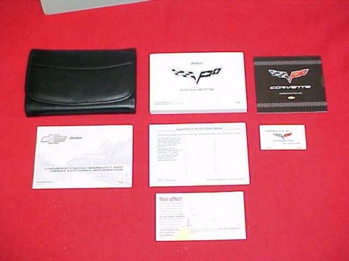 2010 new corvette vette original owners manual service kit 10 case dvd pouch oem