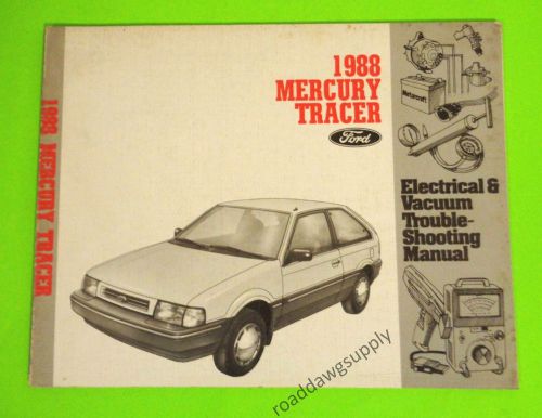 1988 mercury tracer electrical wiring diagrams service shop manual