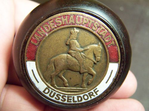 Vintage dusseldorf shift knob germany horse cloisonne enamel mercedes hot rod