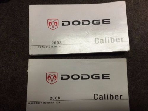 Oem 08 2008 dodge caliber with owner&#039;s manual book info free shipping!