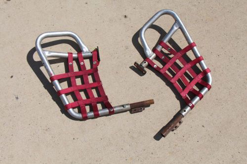 1987-2006 yamaha banshee dg ac graydon aluminum nerf bars nerfs red d-46