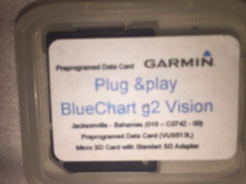 Garmin Bluechart G2 Vision VUS513L for Jacksonville - Bahamas, US $75.00, image 1