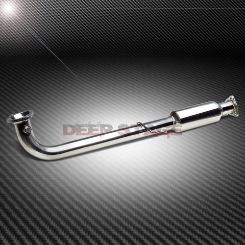 RACING HIGH FLOW CAT DOWN/TEST PIPE EXHAUST CONVERTER 01-05 HONDA CIVIC EX D17A2, image 1