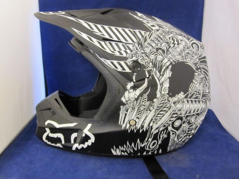 FOX RACING V2 VALKARI MOTOCROSS MX OFFROAD HELMET MATTE BLACK SIZE XL , US $99.99, image 7