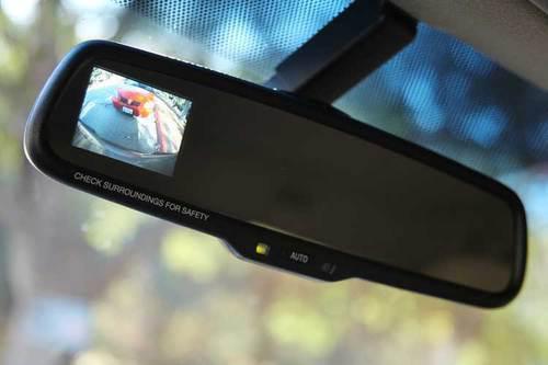 Factory oem toyota tundra auto dim rear view mirror backup camera display rcd