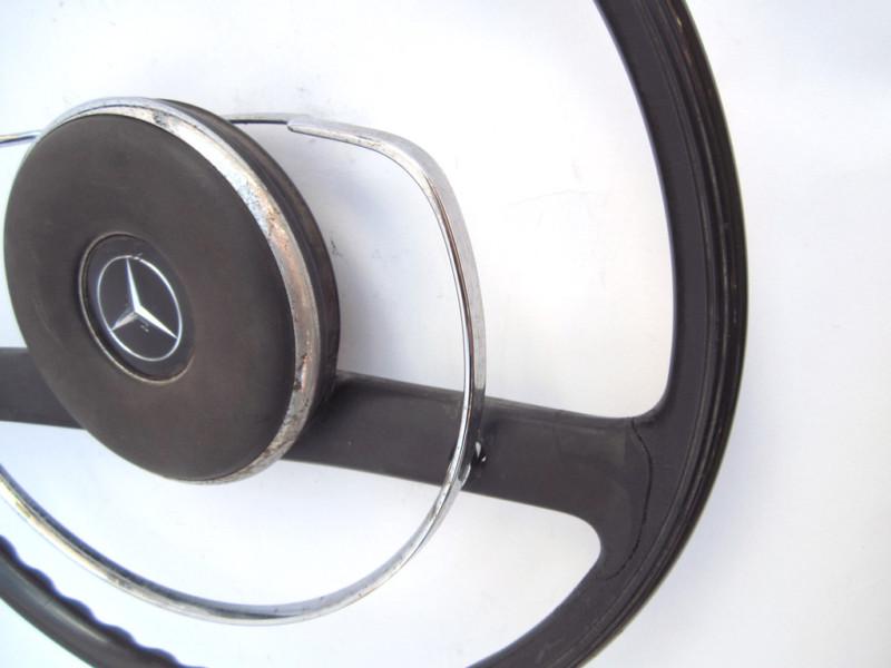 STEERING WHEEL, black, used, 1965 Mercedes-Benz 190D Series W110, US $95.00, image 4