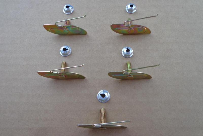 5 new moulding clips and nuts! 1930's thru 1950's chevy ford chrysler etc 52-27a