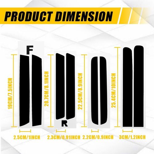 10X For 2015-2023 Challenger Smoke Tint Out Tail Light & Side Marker Decal Vinyl, US $17.99, image 10