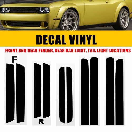 10X For 2015-2023 Challenger Smoke Tint Out Tail Light & Side Marker Decal Vinyl, US $17.99, image 12