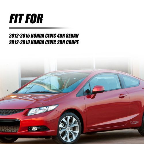 2pcs Headlights Bumper Lamps Black Housing Clear Lens For 2012-2015 Honda Civic, US $129.99, image 7