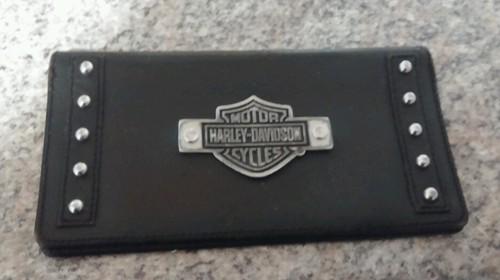 Vintage harley davidson check book cover