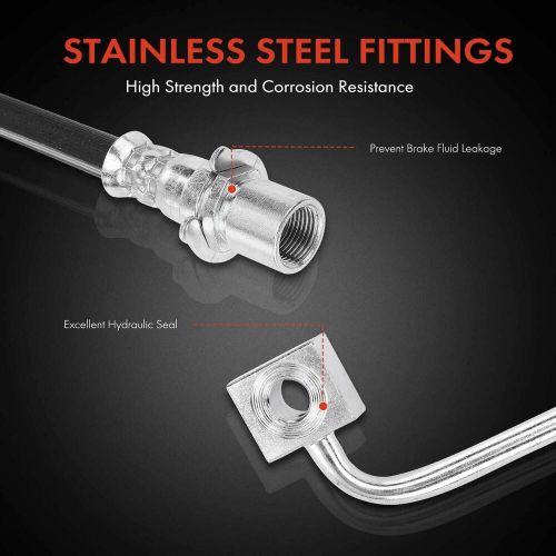 New Front Left Driver Brake Hydraulic Hose for Ram 2500 3500 Dodge Ram 2500 3500, US $21.00, image 5