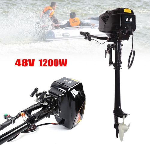 HANGKAI 5HP 48V 1200W Electric Outboard Trolling Motor Boat Short Shaft Engine, US $237.27, image 6
