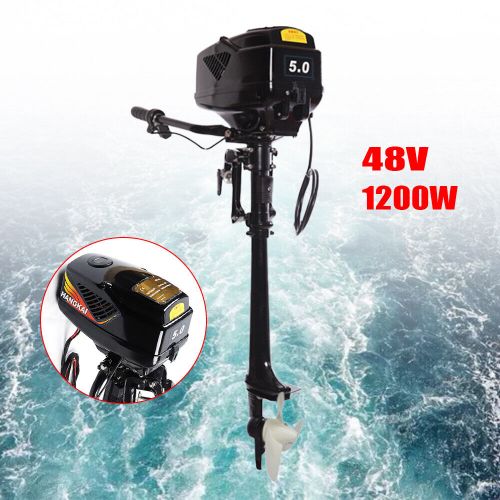 HANGKAI 5HP 48V 1200W Electric Outboard Trolling Motor Boat Short Shaft Engine, US $237.27, image 13