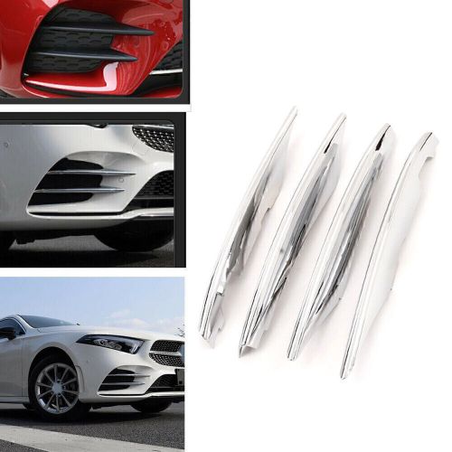 4x Front Fog Light Decorative Cover Trim chrome For Mercedes-Benz A-Class 19 20, US $20.11, image 2