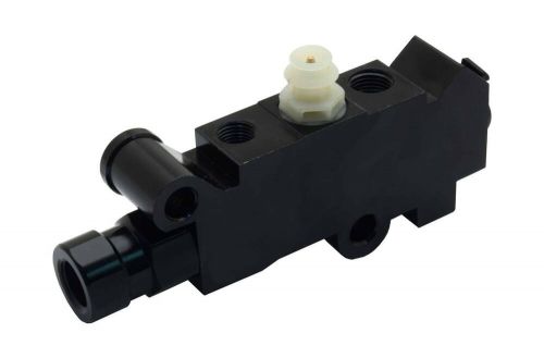 Blacked out 1" bore black oval master cylinder &amp; proportioning valve kit