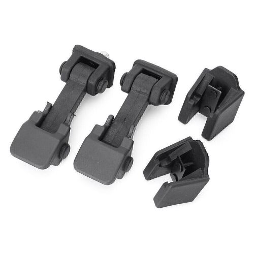 Pair hood latch lock catch+mount kit for jeep wrangler jk 2007-2017 black