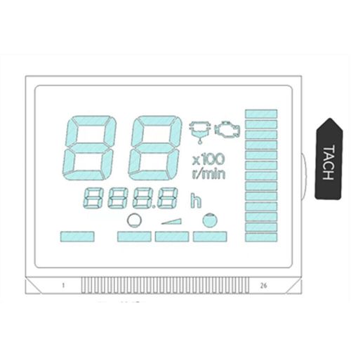 26PIN Tachometer LCD Display For Yamaha Outboard Gauge Unit 6Y5-8350T-D0-00 USA, US $27.89, image 2