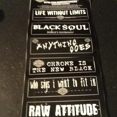 Harley davidson ultra mini bunperstickers 