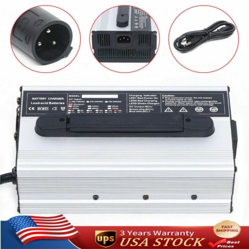 48V 15amp For Club Car Golf Cart Round 3 Pin Plug Battery Charger 60hz w/ Wires, US $100.02, image 13
