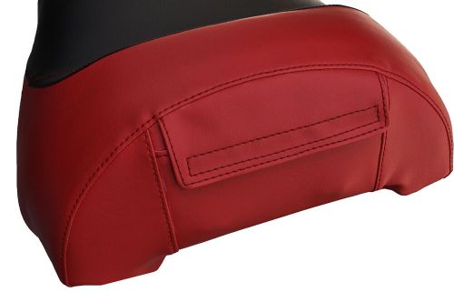 Black &amp; dark red custom fits ski doo gsx mxz 03-09 rev renagade vinyl seat cover