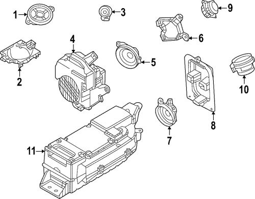 Genuine mazda rear dr speaker bracket dn4j-66-9x0