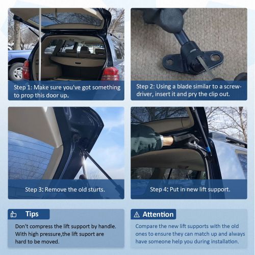 For 2008-2015 toyota prius qty 2 hatch lift supports gas springs shocks struts