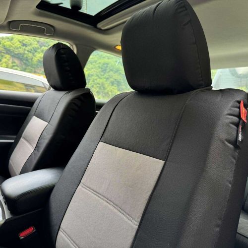 Black Gray Waterproof Canvas Front Set Car Seat Covers For Toyota RAV-4, US $52.79, image 4