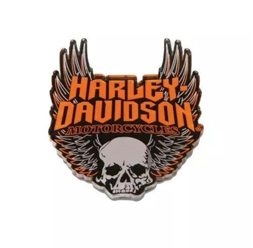Harley-davidson ""skull with wings"" 8012953 magnet-