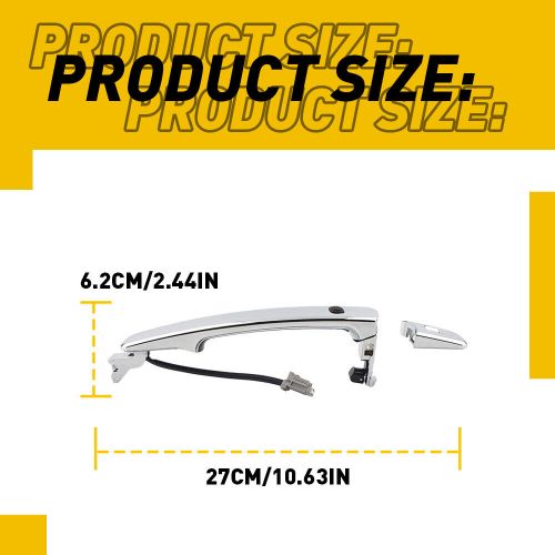 For 03-2007 Nissan Murano Front Driver Left Door Handle Chrome W/ Smart Entry, US $15.99, image 2