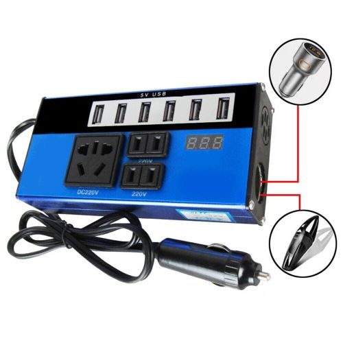 Car Converter Power Inverter 1500W DC12V/24V To DC110V/220V Converter Trip 6USB, US $28.03, image 8