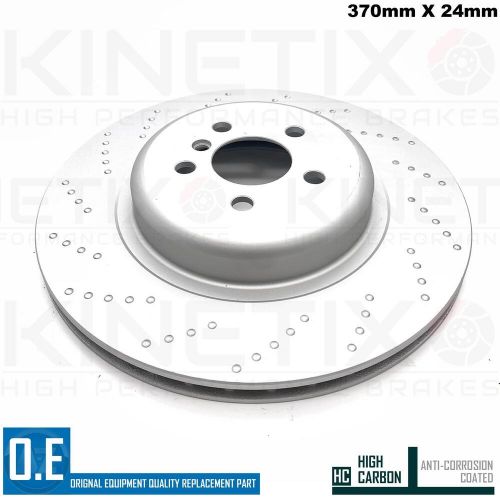FOR BMW X6 M50d G06 FRONT REAR CROSS DIMPLED BRAKE DISCS 395mm 370mm FR RR, US $, image 7