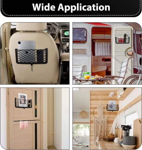 4 Pcs Storage Nets for Campervans, Elastic Trunk 38.5 * 18.5 CM ( 4 ), US $, image 6