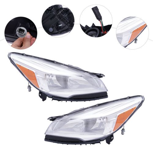 For 2013 2014-2015 2016 Ford Escape Halogen Headlights Assembly Set Left + Right, US $203.09, image 9