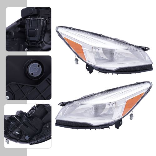 For 2013 2014-2015 2016 Ford Escape Halogen Headlights Assembly Set Left + Right, US $203.09, image 11