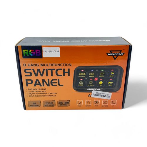 Auxbeam RGB Bluetooth 8 Gang Switch Panel AR-820, US $199.00, image 4
