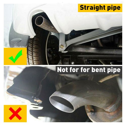 1.5-2.4" Outlet Exhaust Tip Muffler Tailpipe StainlessSteel Straight Cut Black N, US $14.99, image 20