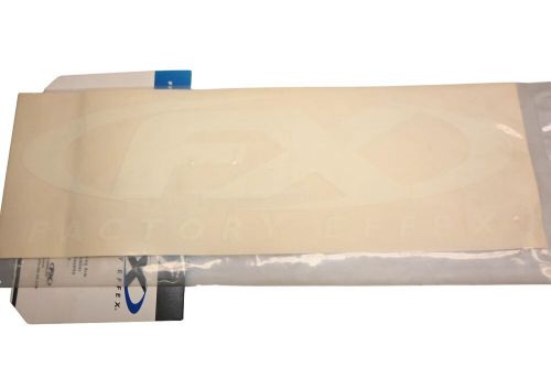 Factory effex 10-94012 white 1' fx die cut decal nos