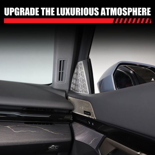 Stainless Silver A Pillar Speaker Tweeter Mesh Cover For BMW 5 Series 2024+-, US $, image 4