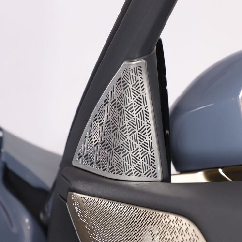 Stainless Silver A Pillar Speaker Tweeter Mesh Cover For BMW 5 Series 2024+-, US $, image 5