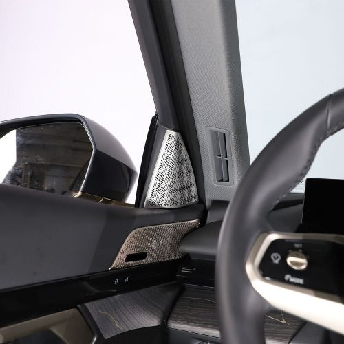 Stainless Silver A Pillar Speaker Tweeter Mesh Cover For BMW 5 Series 2024+-, US $, image 8