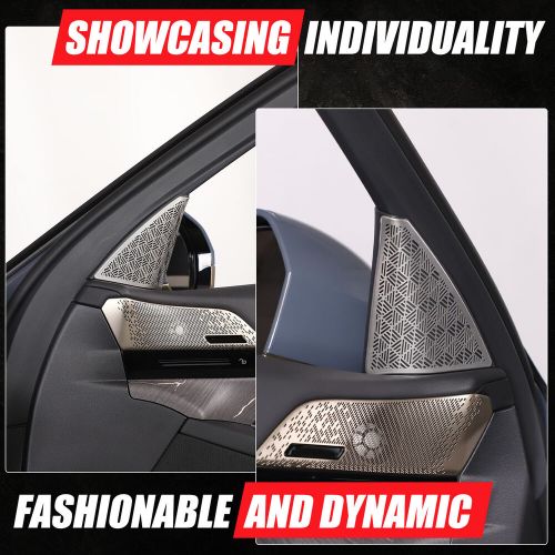 Stainless Silver A Pillar Speaker Tweeter Mesh Cover For BMW 5 Series 2024+-, US $, image 10