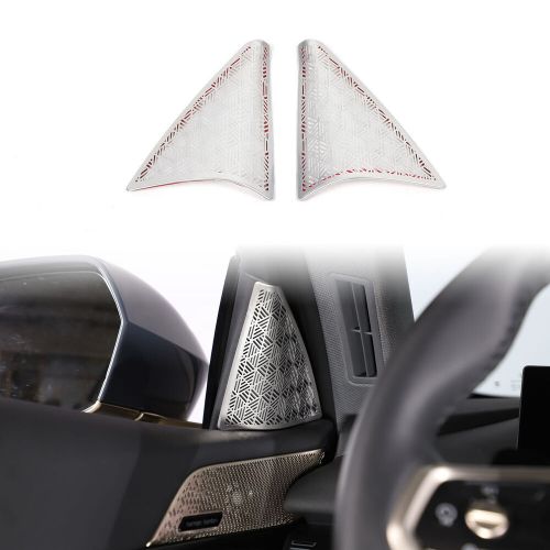 Stainless Silver A Pillar Speaker Tweeter Mesh Cover For BMW 5 Series 2024+-, US $, image 12