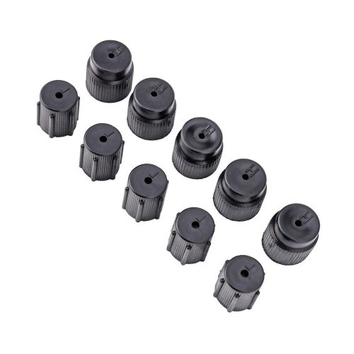 Essential air conditioning service tools 10pcs valve cap set (66 characters)